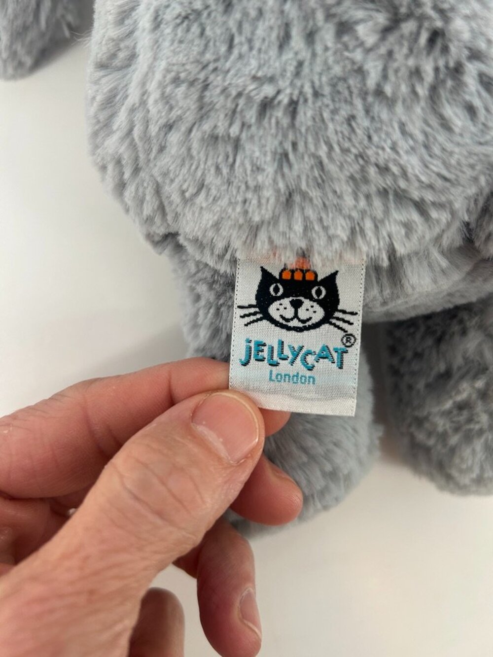 Jellycat Bashful Elephant Gray Medium 12" Plush Stuffed Animal - Picture 5 of 12